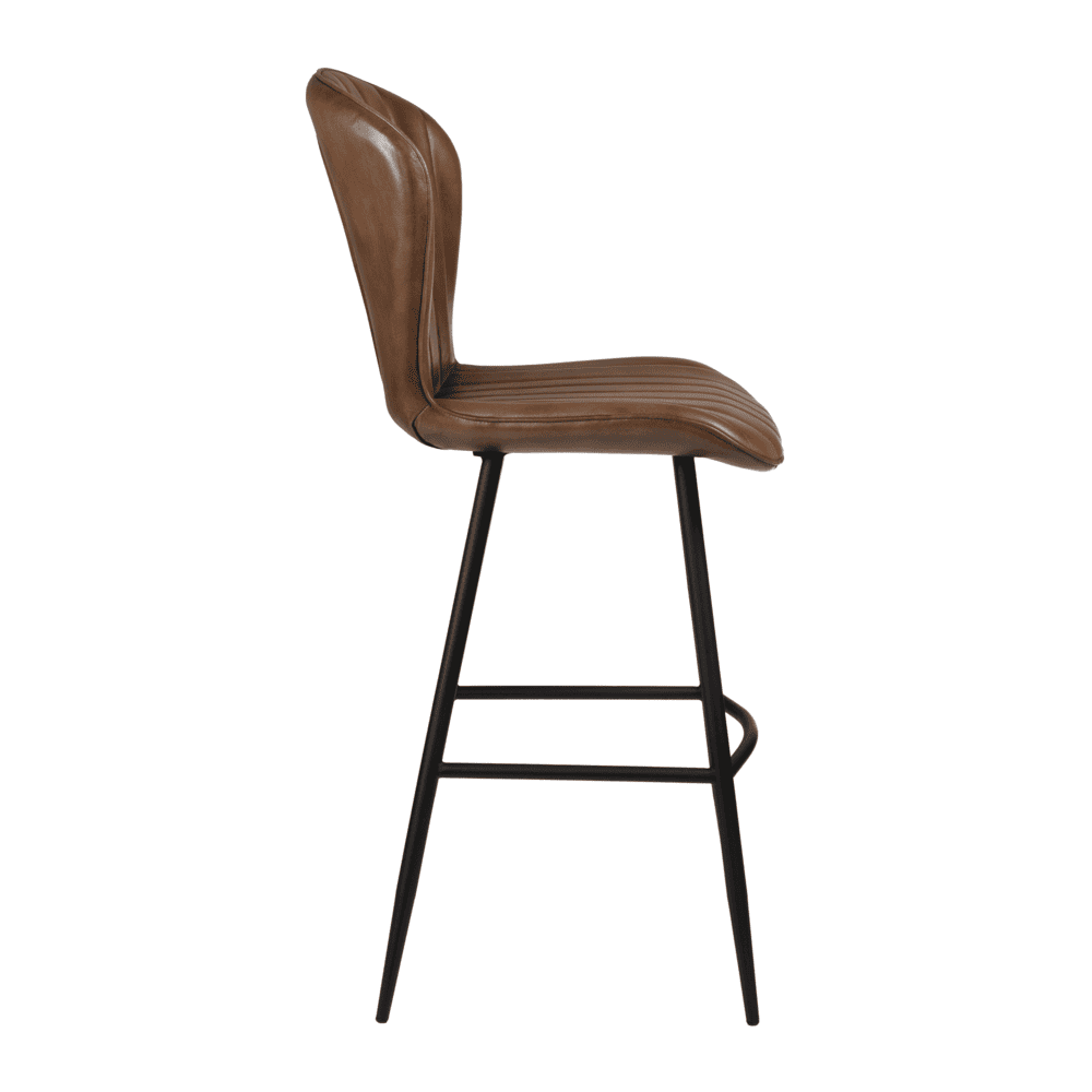 013 Lars Bar Stool Pecan Brown Side