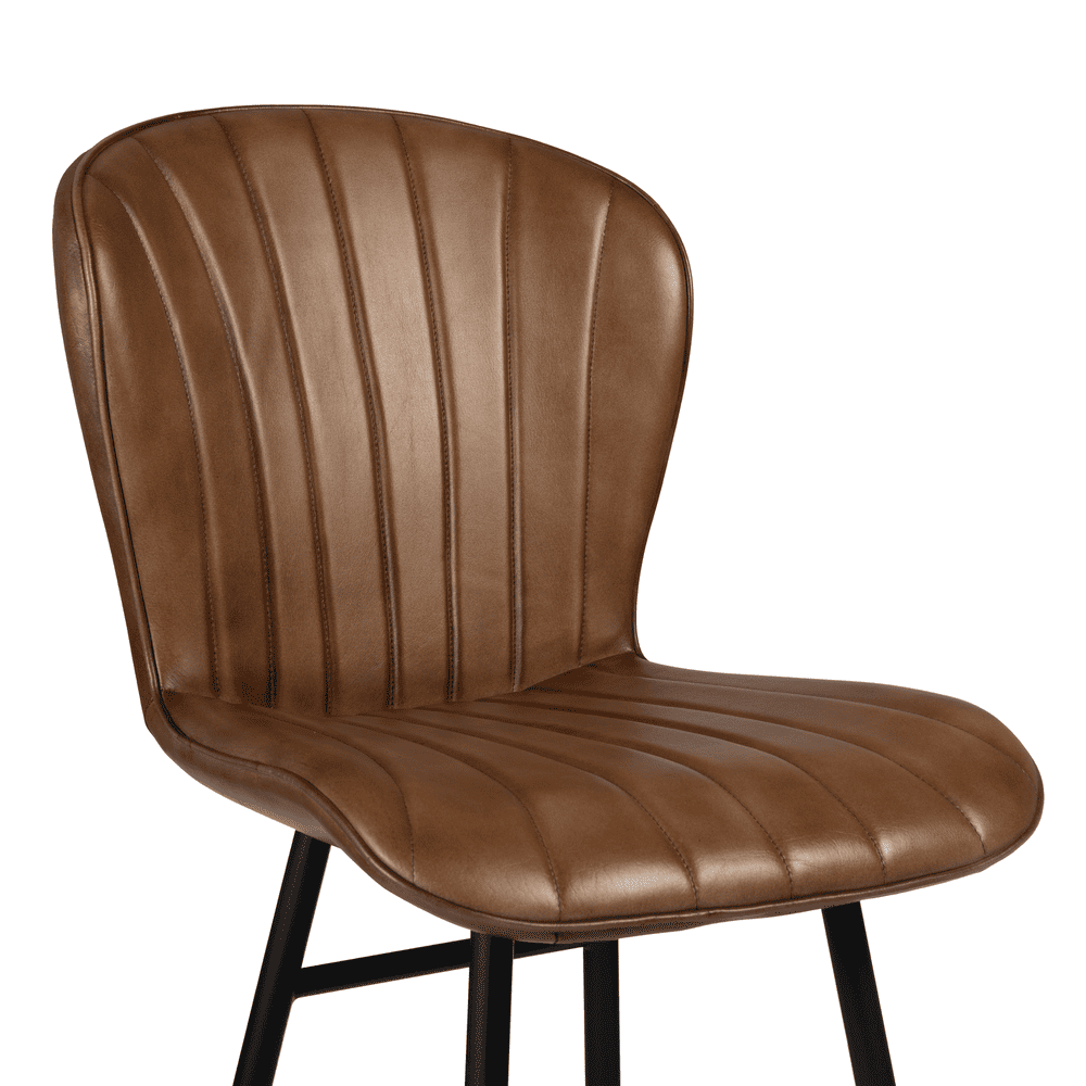 Lars Bar Stool Pecan Brown Detail 1