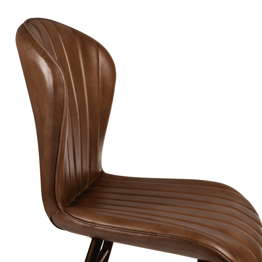 Lars Bar Stool Pecan Brown Detail 2