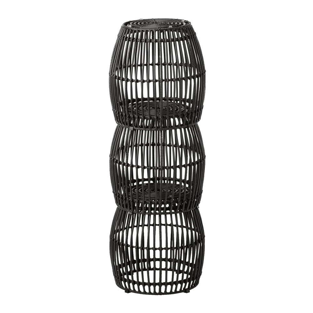 Palm Stacking Side Table Black Stacking