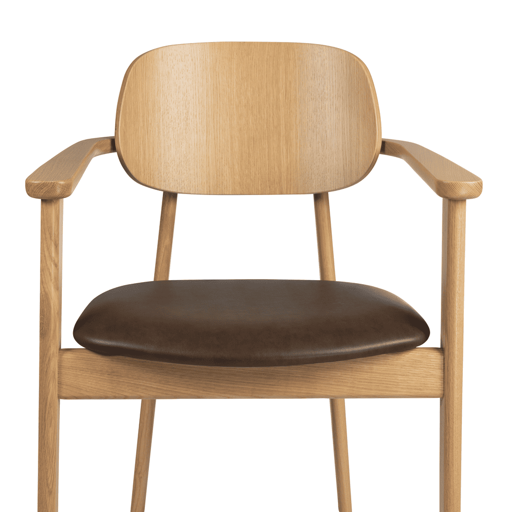 Relish Armchair Brown Seat Pad Detail 1