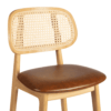 Relish Bar Stool Oak Rattan Seat Pad Detail1