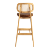 Relish Bar Stool Oak Rattan Tan Seat Back