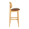 Relish Bar Stool Oak Rattan Tan Seat Side
