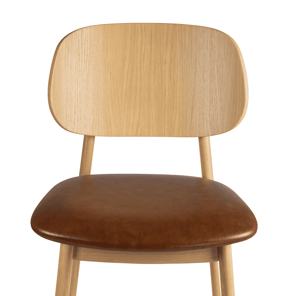 Relish Bar Stool Tan Seat Pad Detail 1