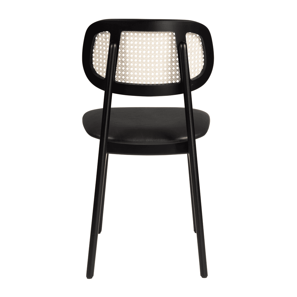 Relish Side Chair Black Rattan Black Seat Back