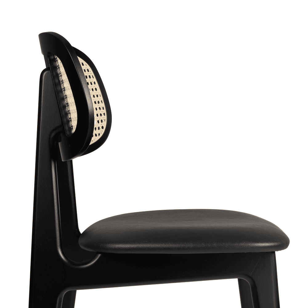 Relish Side Chair Black Rattan Seat Pad Detail2