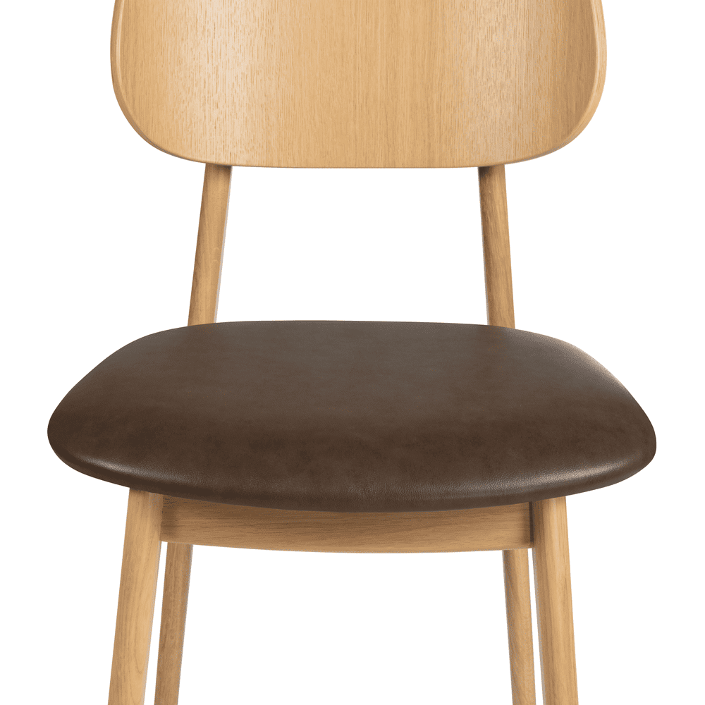Relish Side Chair Brown Seat Pad Detail 1