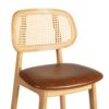 Relish Side Chair Oak Rattan Seat Detail1