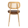Relish Side Chair Oak Rattan Tan Seat Back