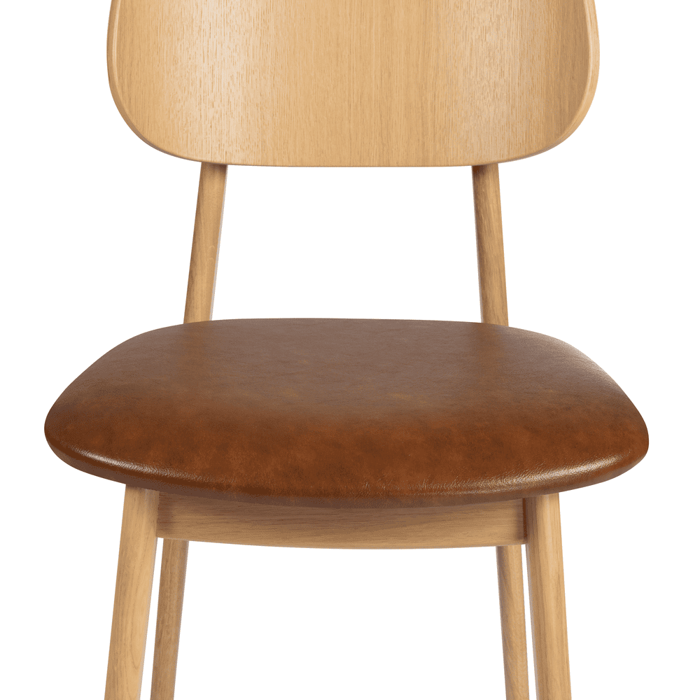 Relish Side Chair Tan Seat Pad Detail 1