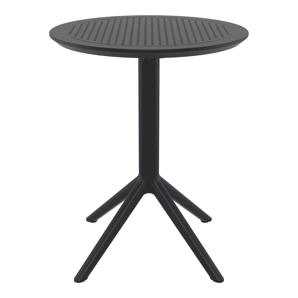 Sky Folding Table 60 Round Black Side