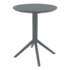 Sky Folding Table 60 Round Dark Grey