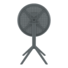 Sky Folding Table 60 Round Dark Grey Folding 1