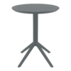 Sky Folding Table 60 Round Dark Grey Side