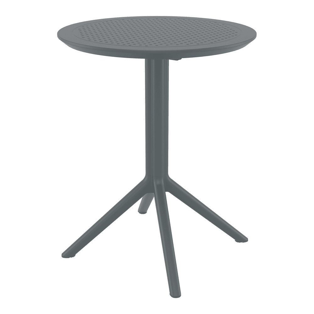 Sky Folding Table 60 Round Dark Grey