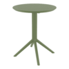 Sky Folding Table 60 Round Olive Green