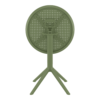 Sky Folding Table 60 Round Olive Green Folding 1