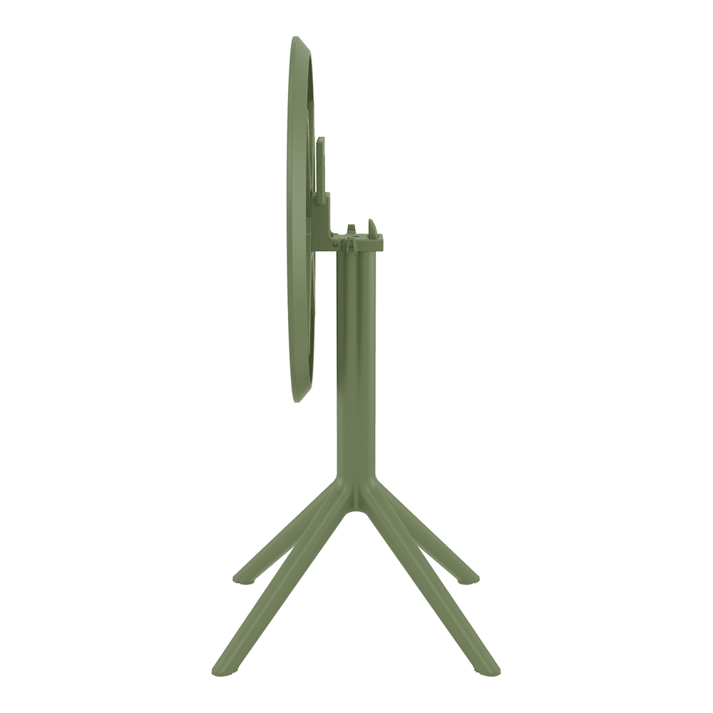 Sky Folding Table 60 Round Olive Green Folding 2