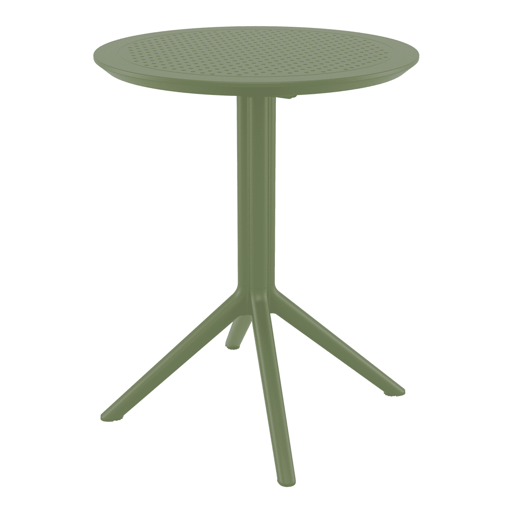 Sky Folding Table 60 Round Olive Green