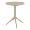 Sky Folding Table 60 Round Taupe