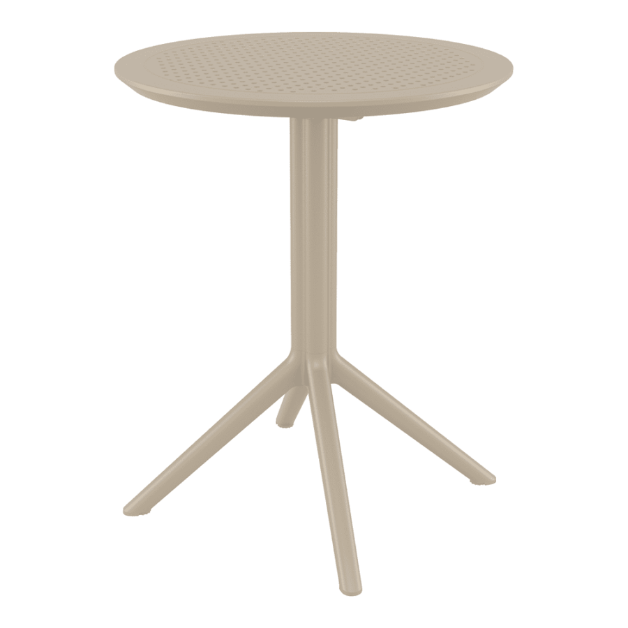 Sky Folding Table 60 Round Taupe
