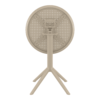 Sky Folding Table 60 Round Taupe Folding 1