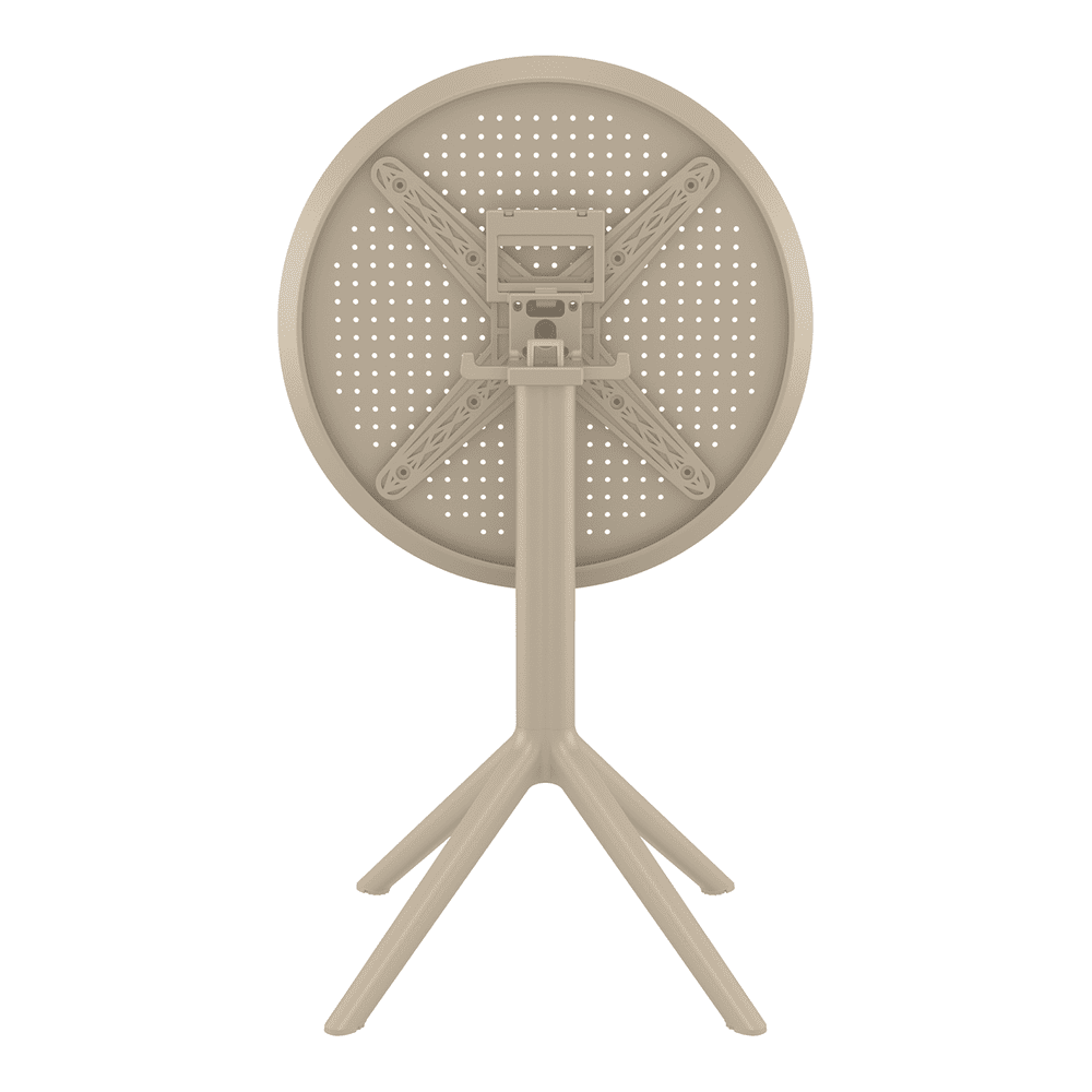 Sky Folding Table 60 Round Taupe Folding 1