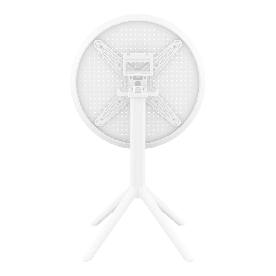 Sky Folding Table 60 Round White Folding 1