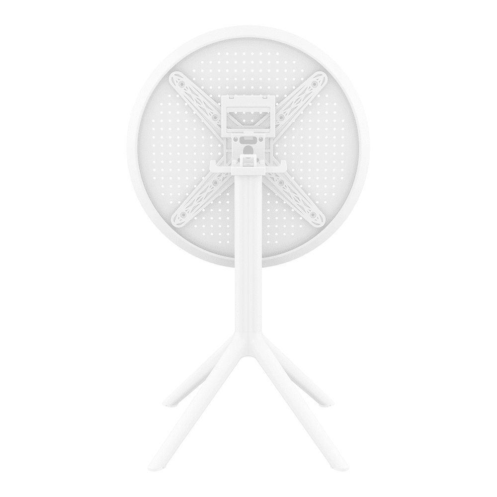 Sky Folding Table 60 Round White Folding 1