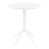 Sky Folding Table 60 Round White Side