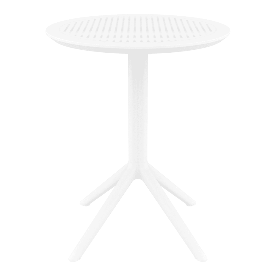 Sky Folding Table 60 Round White Side