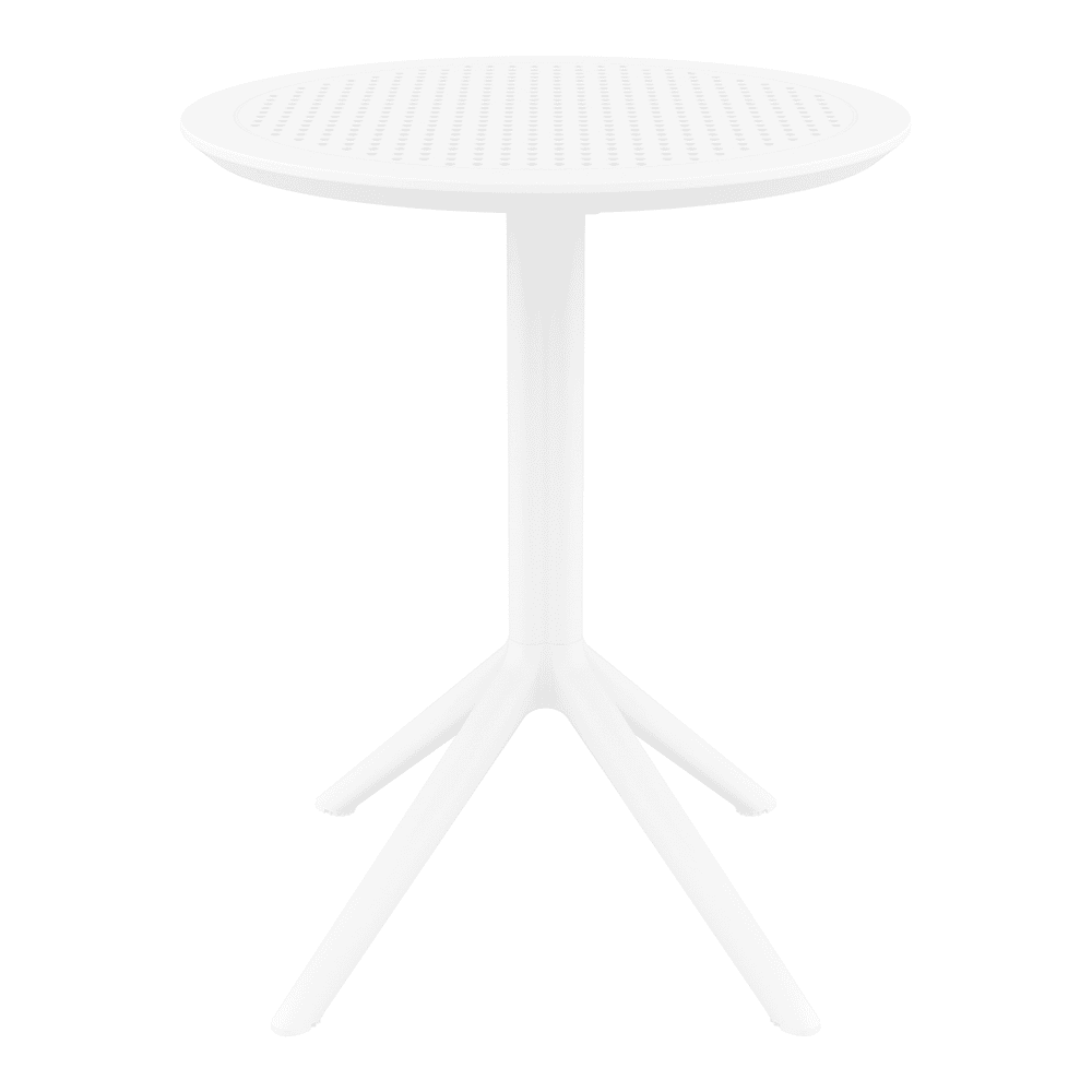 Sky Folding Table 60 Round White Side