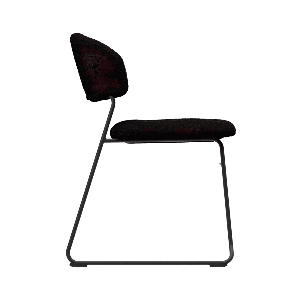 Teddy Stacking Side Chair Black Side