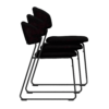 Teddy Stacking Side Chair Black Stacking