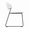 Teddy Stacking Side Chair White Side