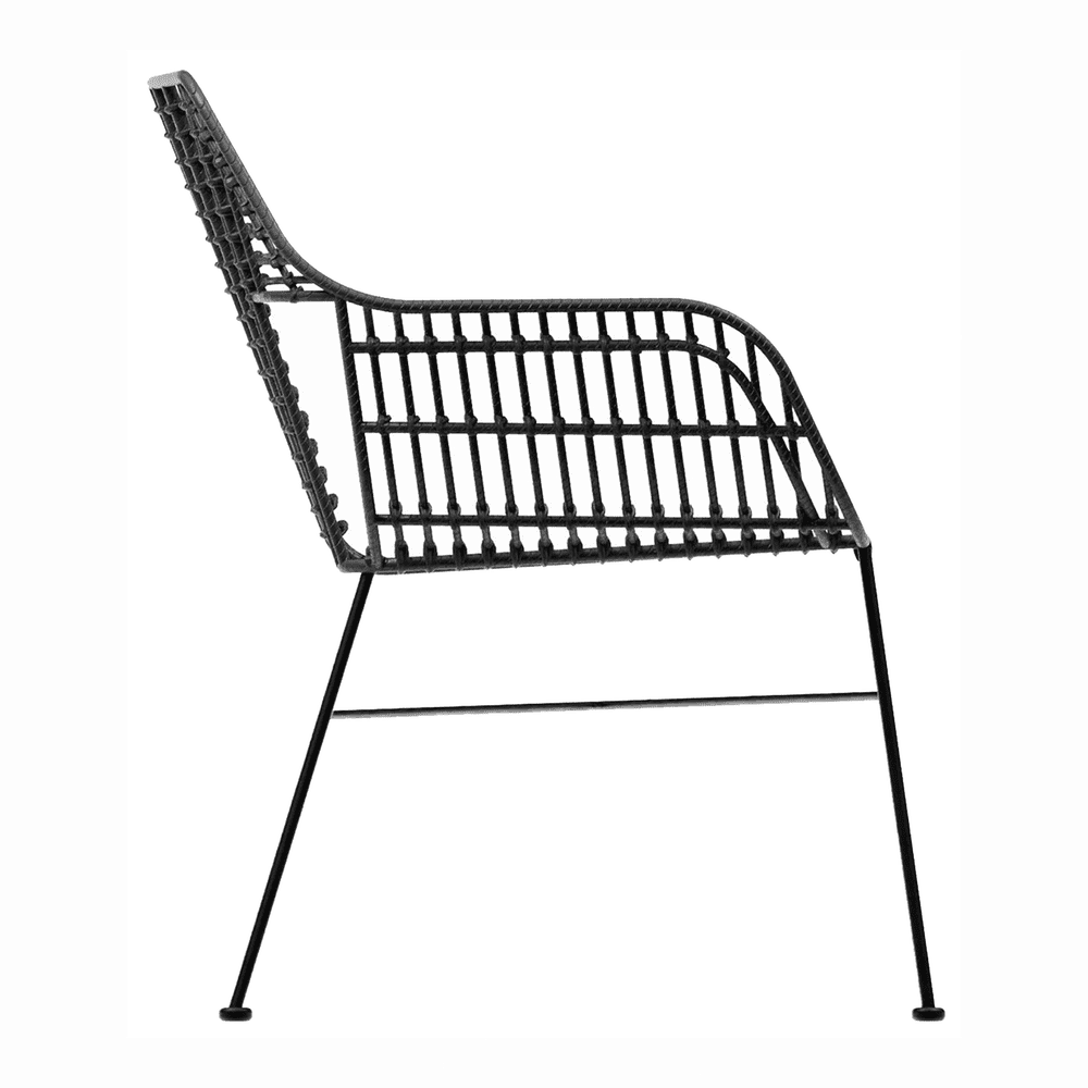 Palm Stacking Bench Black Side