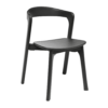 Nina Stacking Side Chair Black