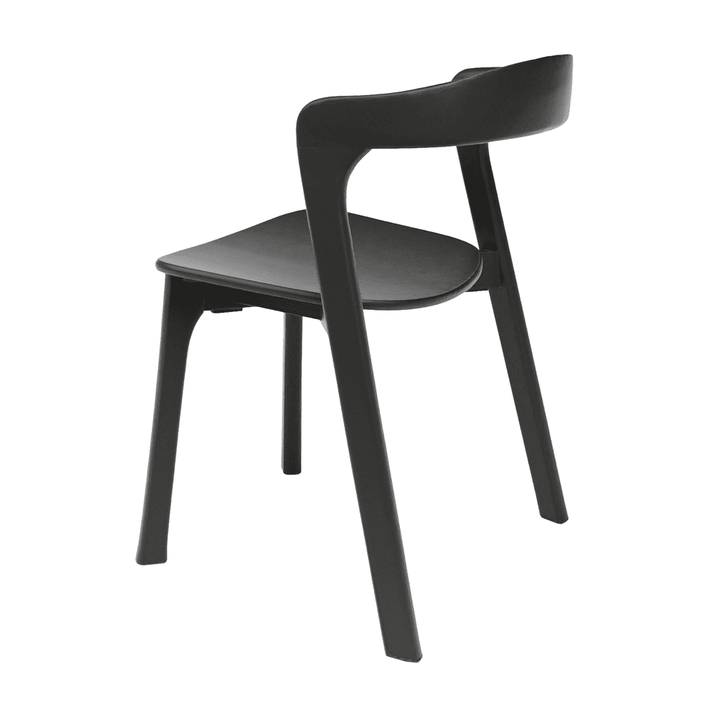 Nina Stacking Side Chair Black Back