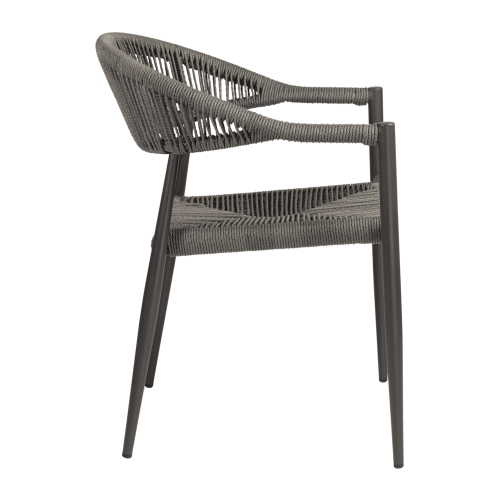 Atlantic Armchair Dark Grey Side