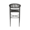 Atlantic Bar Stool Dark Grey Back