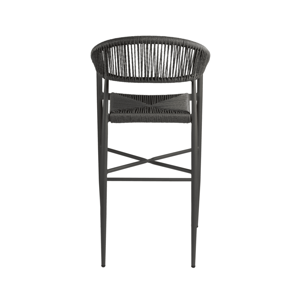 Atlantic Bar Stool Dark Grey Back
