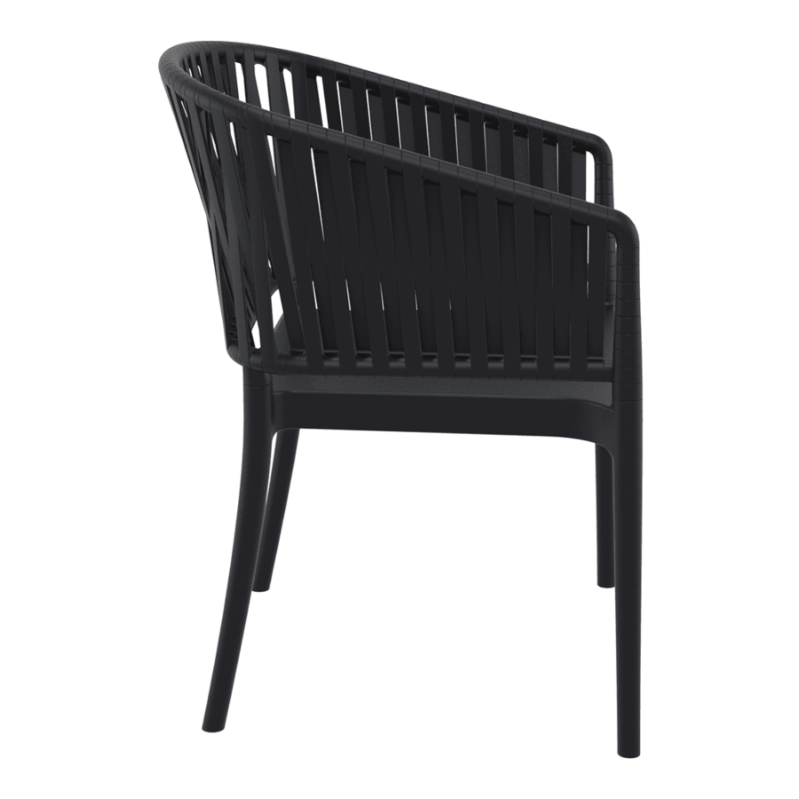 Portofino Armchair Black Side
