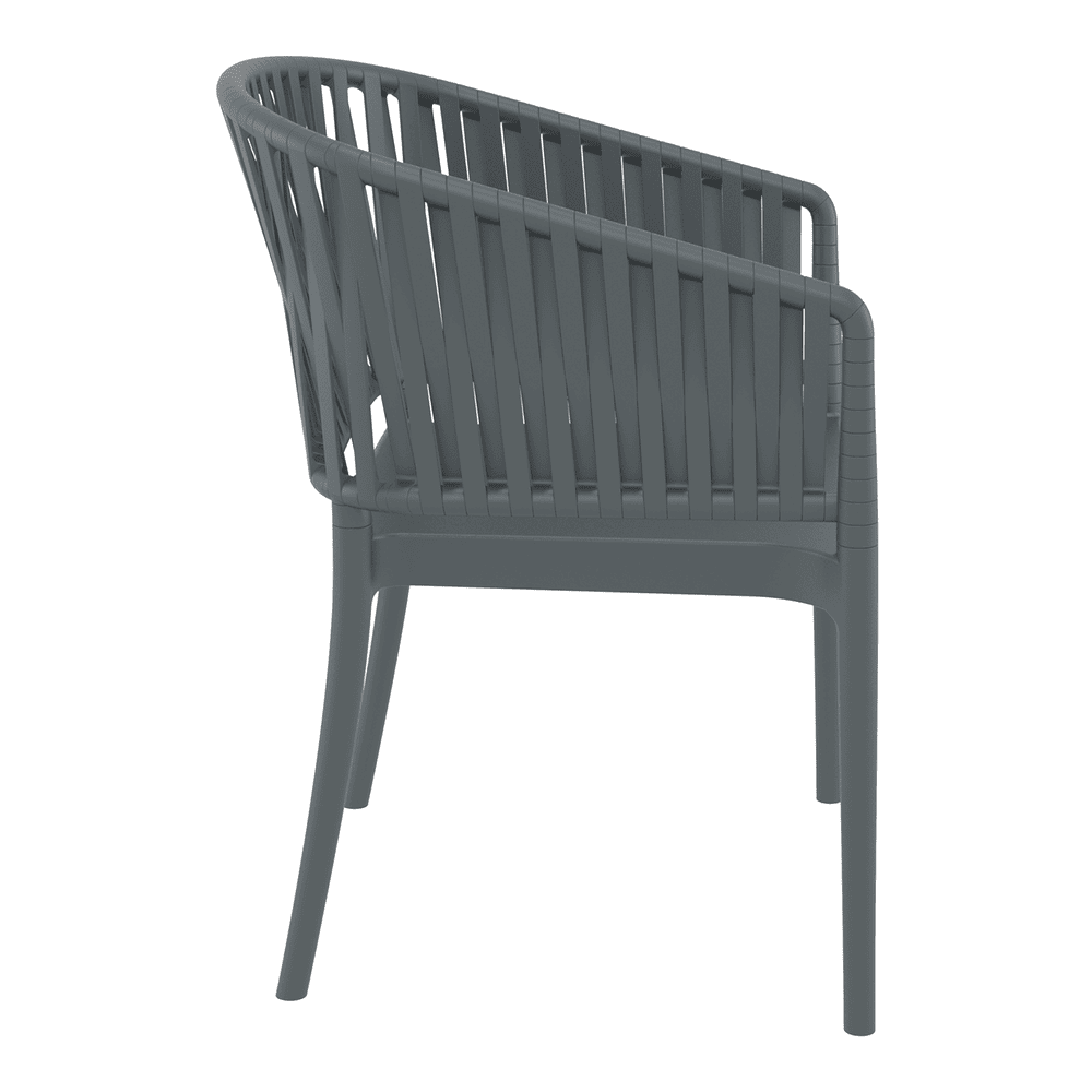 Portofino Armchair Dark Grey Side