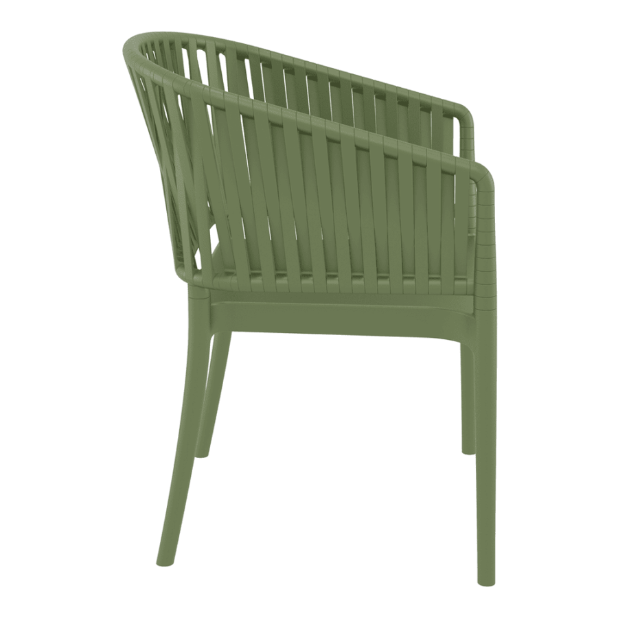 Portofino Armchair Olive Green Side