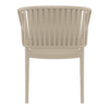 Portofino Armchair Taupe Back