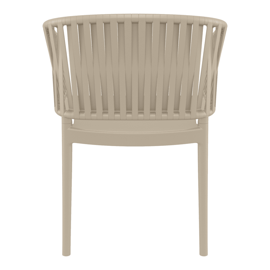 Portofino Armchair Taupe Back