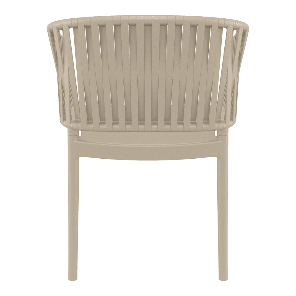 Portofino Armchair Taupe Back