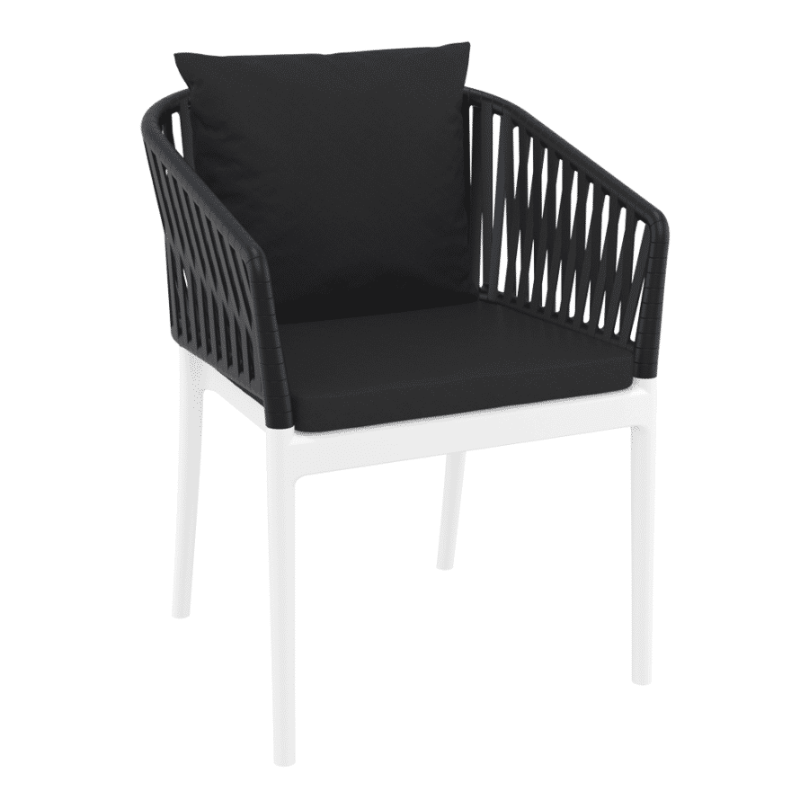 Portofino Black White Backrest Black