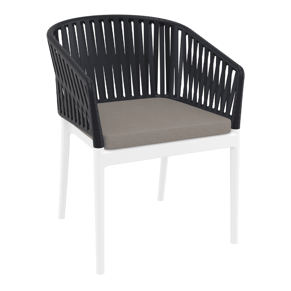 Portofino Black White Cushion Grey